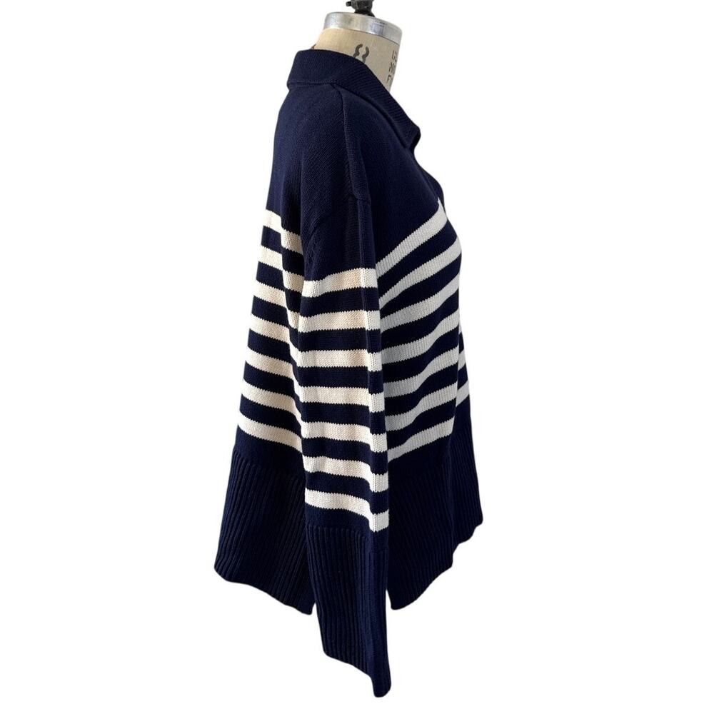 GAP Cotton Sailor Stripe Polo Sweater Size Small NEW NWT - Picture 3 of 8